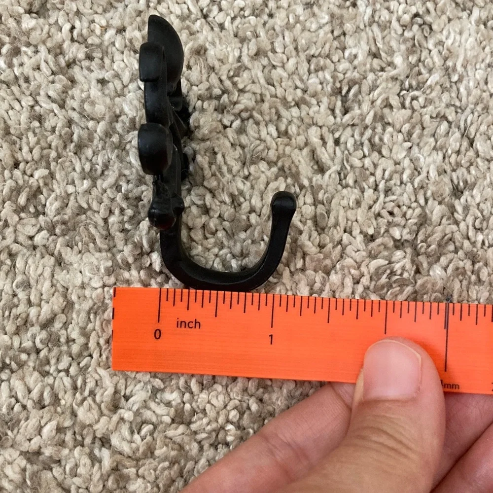 4 Pack Black Octopus Wall Hooks for Keys, Towels, Etc.